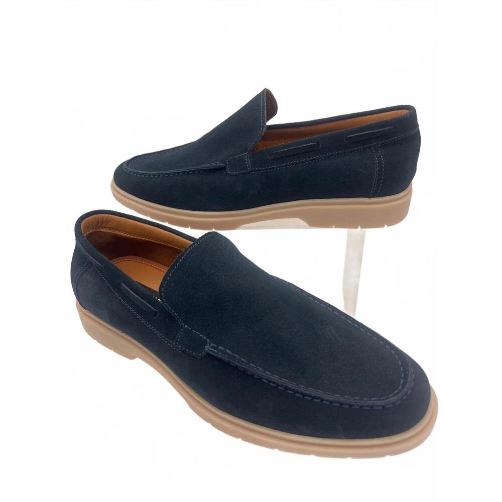 Steve Madden Stylish Navy Suede Loafers for Women Size 8